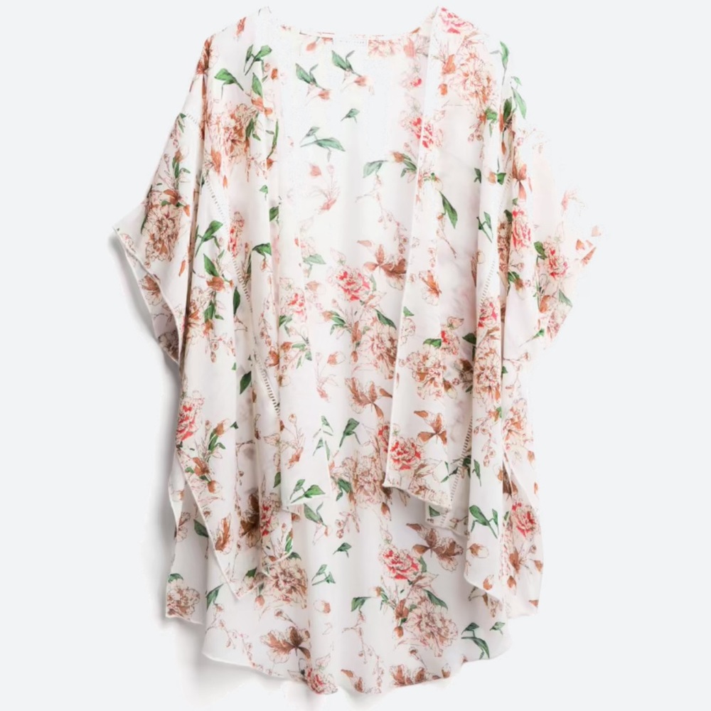Emory Park - Caley Crochet Detail Kimono - Large